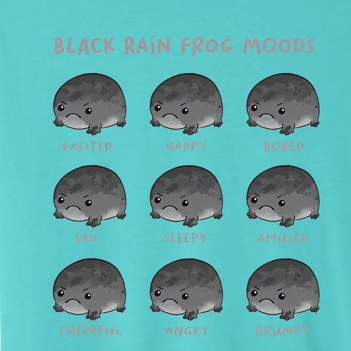 Black Rain Frog Moods Grumpy Black Desert Rain Frog ChromaSoft Performance T-Shirt