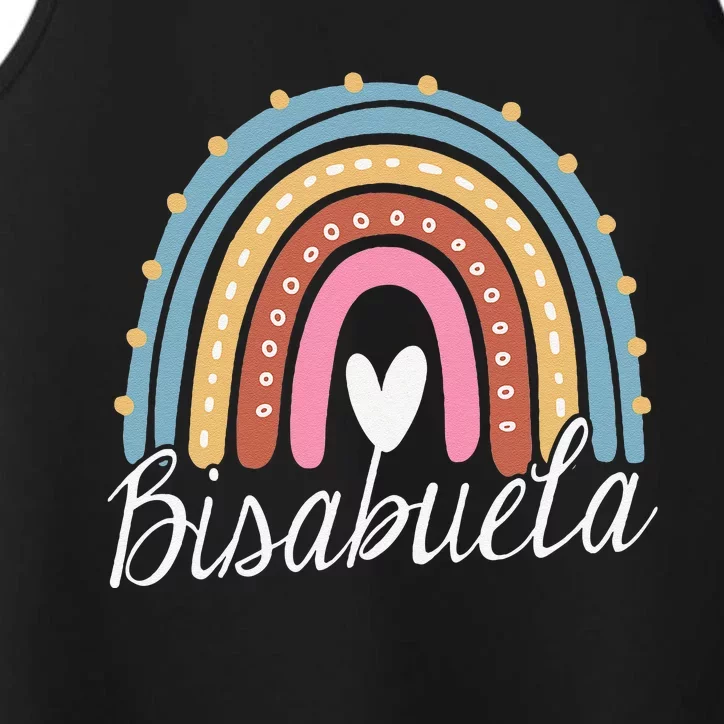 Bisabuela Rainbow For Funny Grandma Christmas Mothers Day Performance Tank