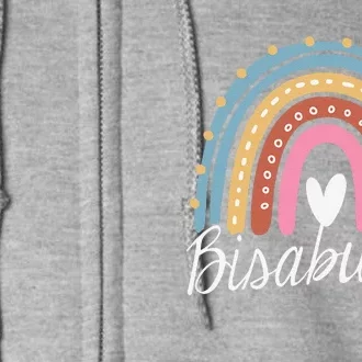 Bisabuela Rainbow For Funny Grandma Christmas Mothers Day Full Zip Hoodie