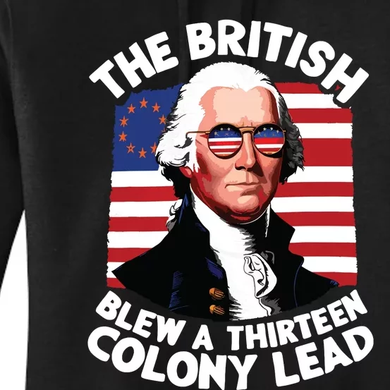 Betsy Ross Flag The British Blew A 13 Colony Lead Women's Pullover Hoodie