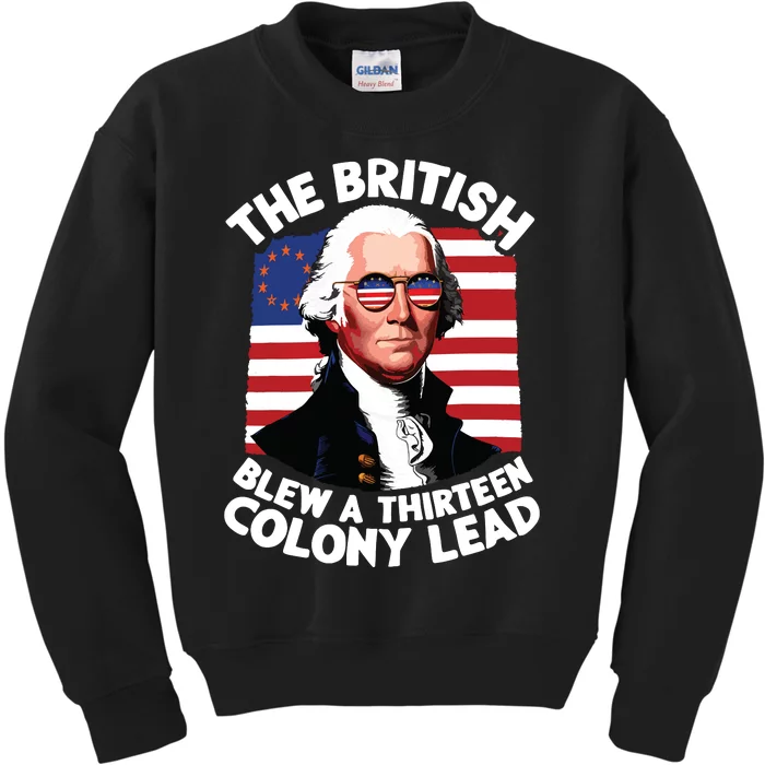 Betsy Ross Flag The British Blew A 13 Colony Lead Kids Sweatshirt