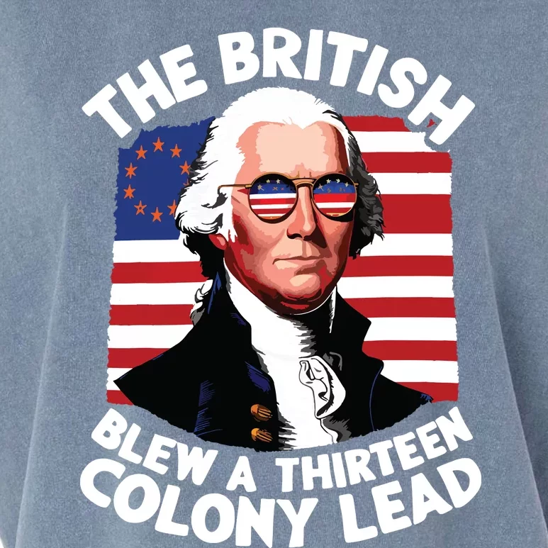 Betsy Ross Flag The British Blew A 13 Colony Lead Garment-Dyed Women's Muscle Tee