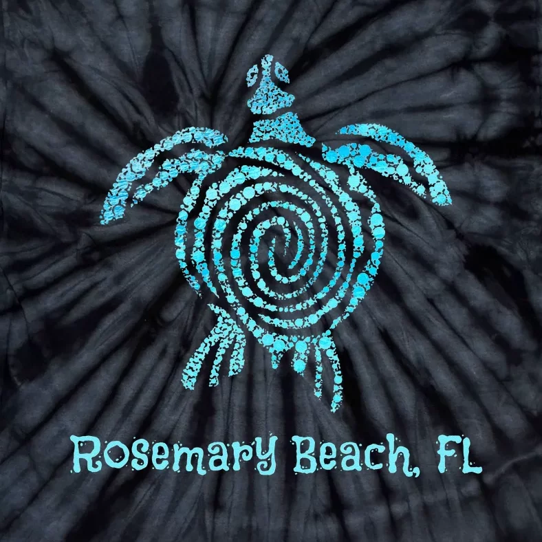 Beach Rosemary FL Blue Bubble Tribal Save The Sea Turtle Tie-Dye T-Shirt