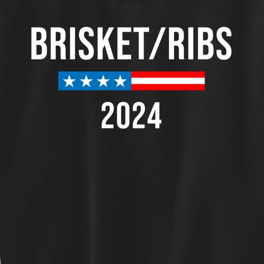 Brisket Ribs Funny Brisket Ribs 2024 Kids Sweatshirt