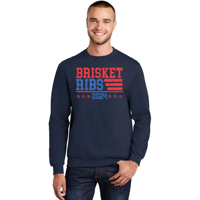 Brisket Ribs Funny Brisket Ribs 2024 Tall Sweatshirt