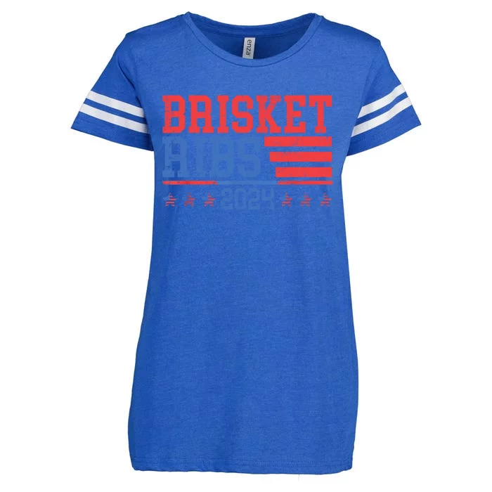 Brisket Ribs Funny Brisket Ribs 2024 Enza Ladies Jersey Football T-Shirt