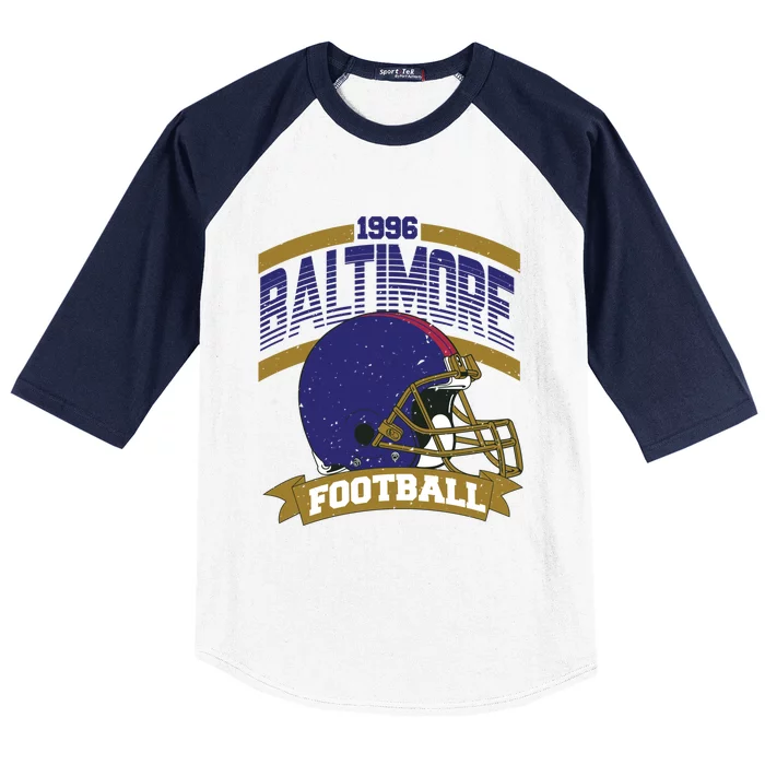 Baltimore Raven Football Team Supporter Baseball Sleeve Shirt