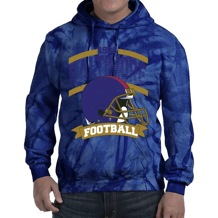 Baltimore Raven Football Team Supporter Tie Dye Hoodie