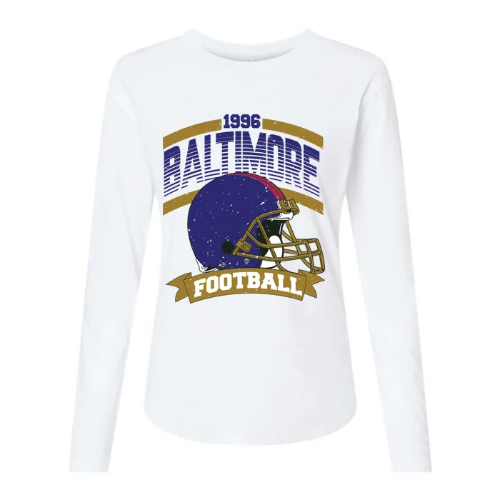 Baltimore Raven Football Team Supporter Womens Cotton Relaxed Long Sleeve T-Shirt