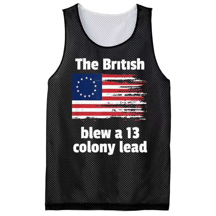 Betsy Ross Flag The British Blew A 13 Colony Lead Mesh Reversible Basketball Jersey Tank