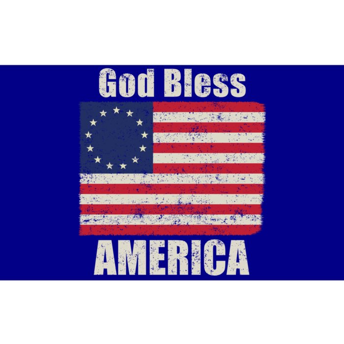 Betsy Ross Flag 1776 Revolutionary War God Bless America Gift Bumper Sticker