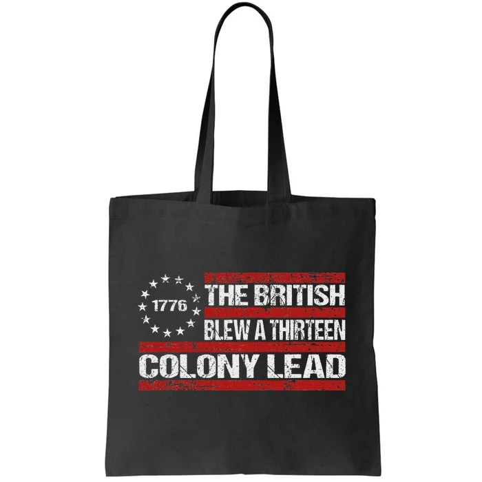 Betsy Ross Funny 13 Colonies July 4th Design Tote Bag