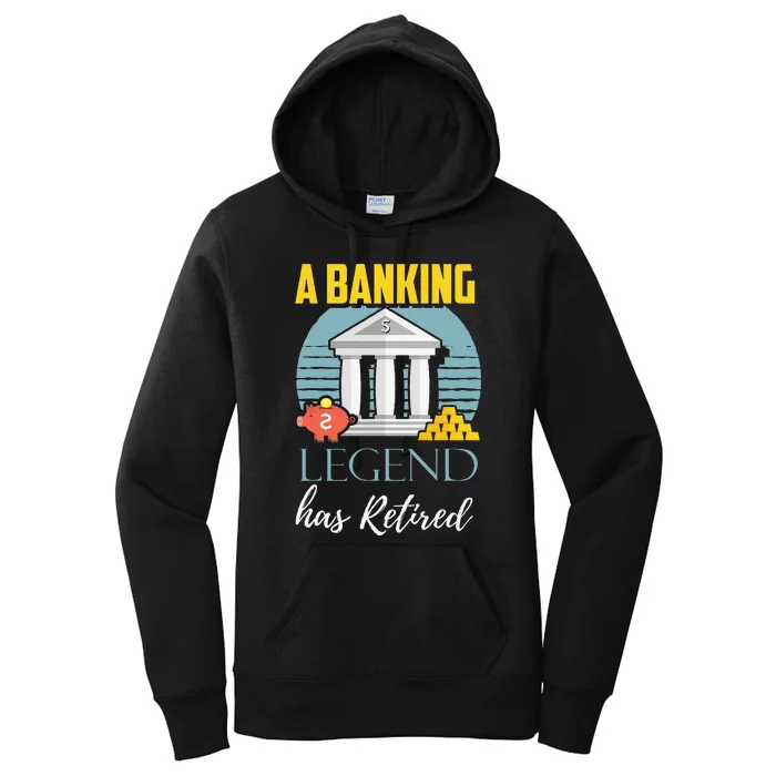 Banker Retirement Funny Retired Banker Gift Women's Pullover Hoodie