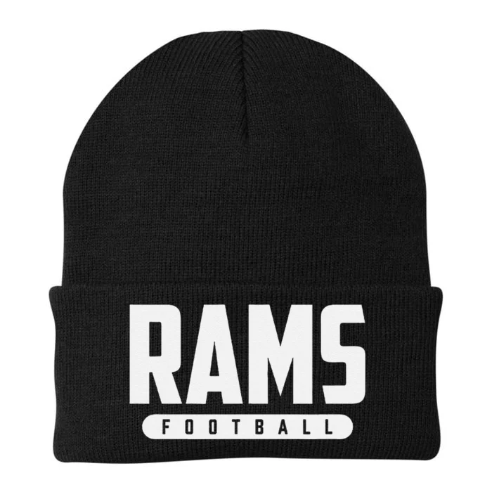 Bastrop Rams Football Knit Cap Winter Beanie