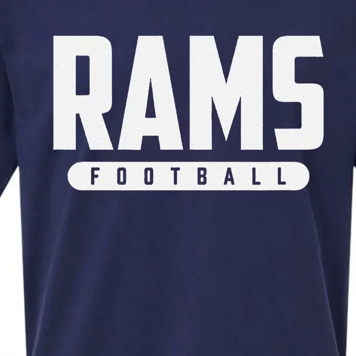 Bastrop Rams Football Sueded Cloud Jersey T-Shirt