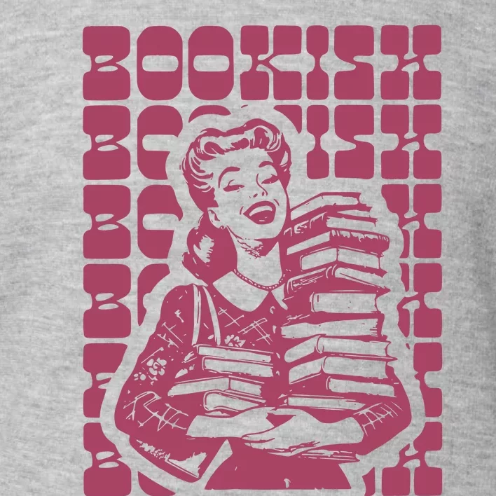 Bookish Retro Girl Toddler Sweatshirt