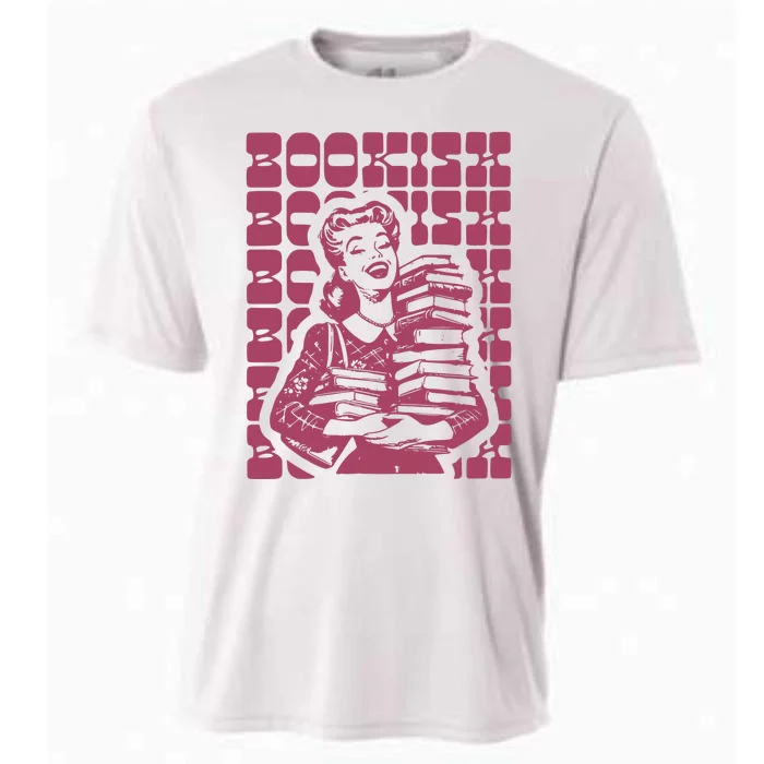 Bookish Retro Girl Cooling Performance Crew T-Shirt