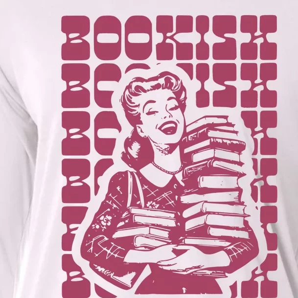 Bookish Retro Girl Cooling Performance Long Sleeve Crew