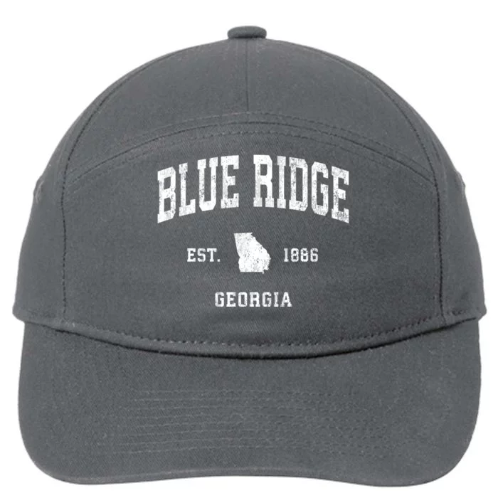 Blue Ridge Georgia Ga Vintage Athletic 7-Panel Snapback Hat