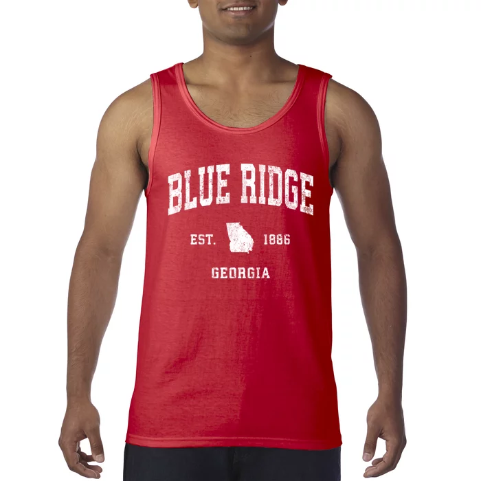 Blue Ridge Georgia Ga Vintage Athletic Tank Top