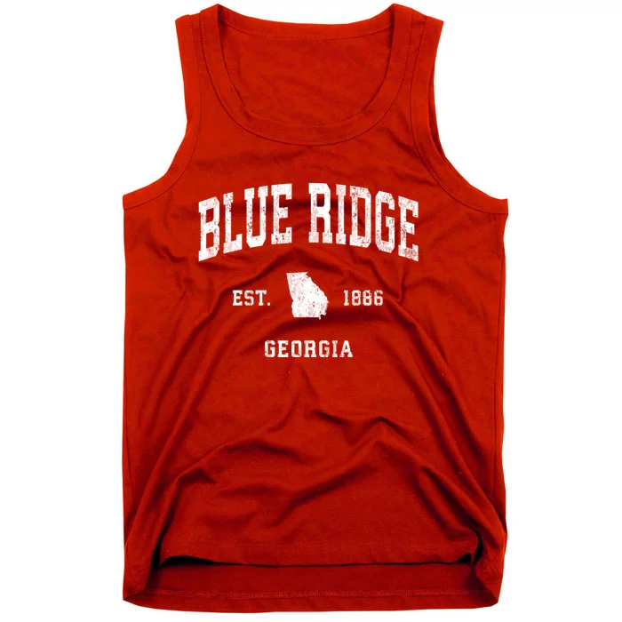 Blue Ridge Georgia Ga Vintage Athletic Tank Top