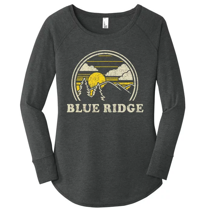 Blue Ridge Georgia Ga T Vintage Hiking Mountains Women's Perfect Tri Tunic Long Sleeve Shirt