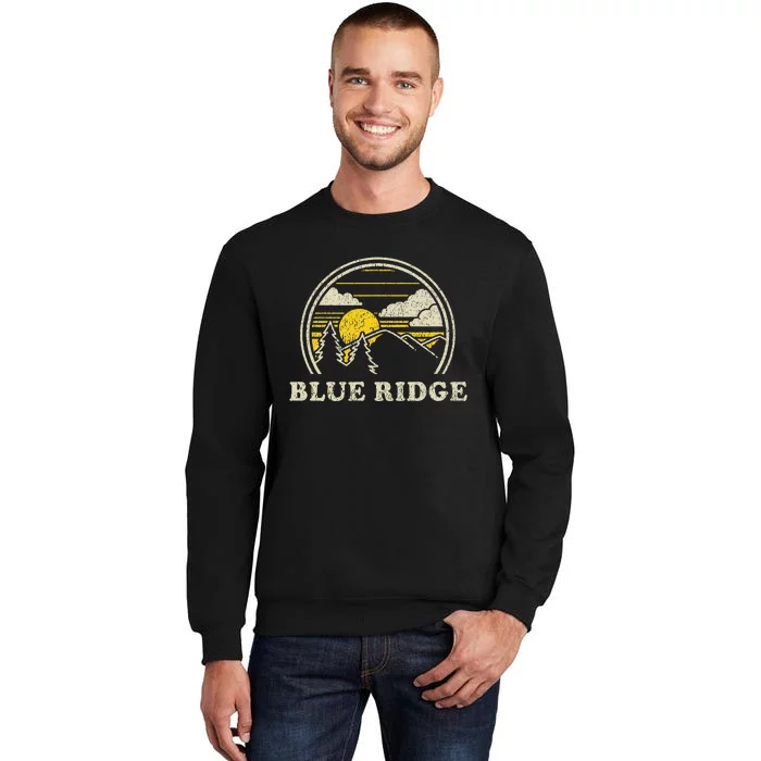 Blue Ridge Georgia Ga T Vintage Hiking Mountains Tall Sweatshirt