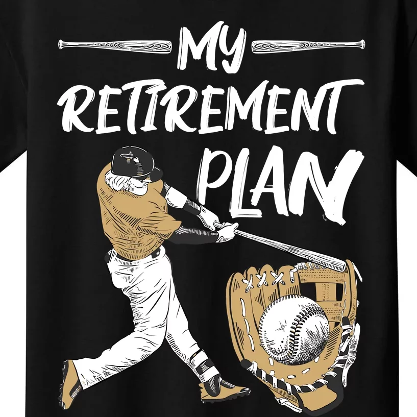 Baseball Retirement Gifts Kids T-Shirt