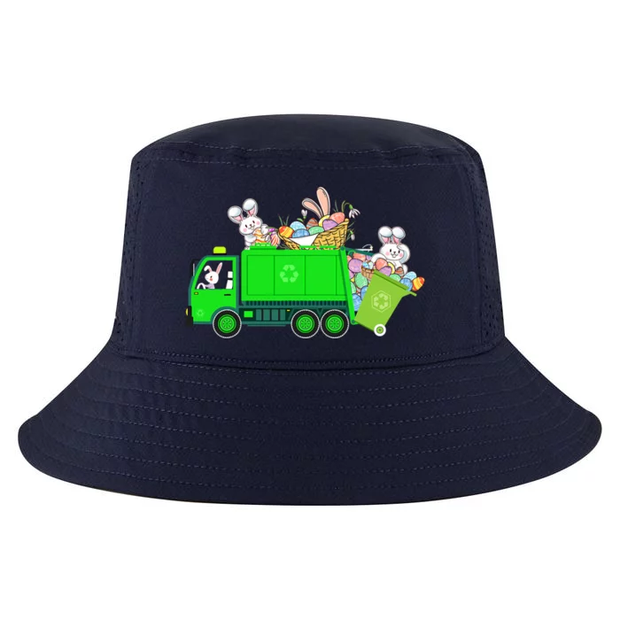 Bunny Riding Garbage Truck Easter Day Bunny Garbage Truck Cute Gift Cool Comfort Performance Bucket Hat