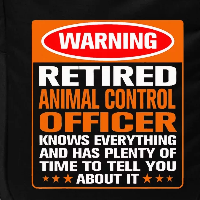 Best Retirement Gifts For Animal Control Officer Funny Impact Tech Backpack