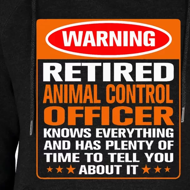 Best Retirement Gifts For Animal Control Officer Funny Womens Funnel Neck Pullover Hood