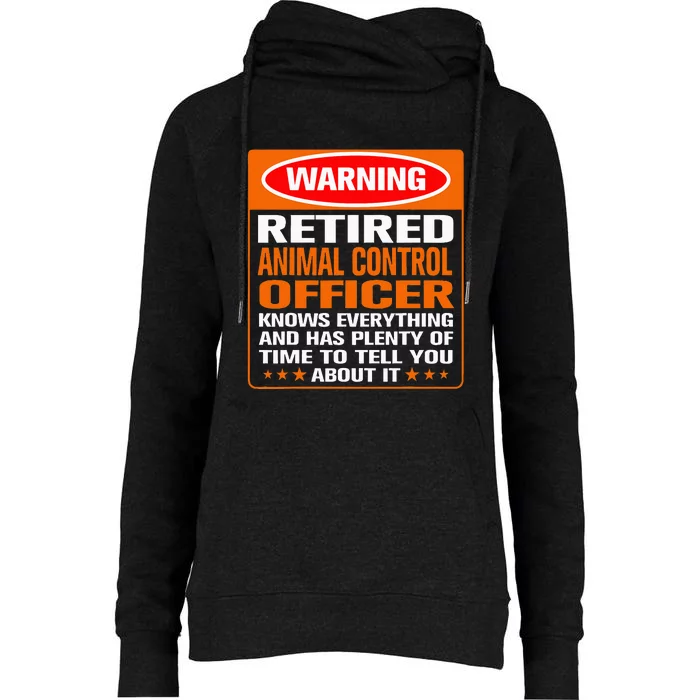 Best Retirement Gifts For Animal Control Officer Funny Womens Funnel Neck Pullover Hood