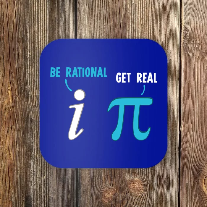 Be Rational Get Real Funny Math Joke Statistics Pun Gift Coaster