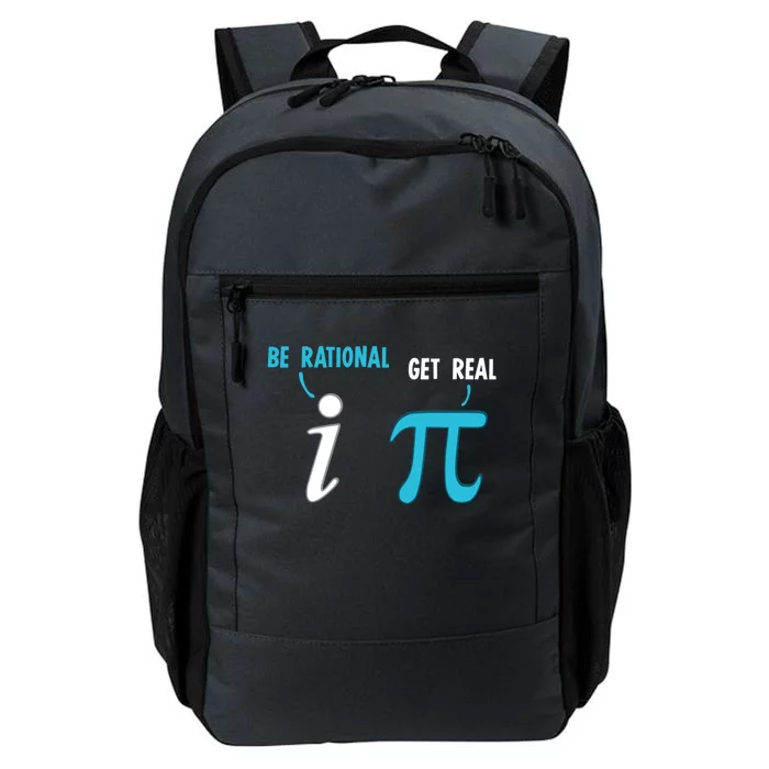 Be Rational Get Real Funny Math Joke Statistics Pun Gift Daily Commute Backpack