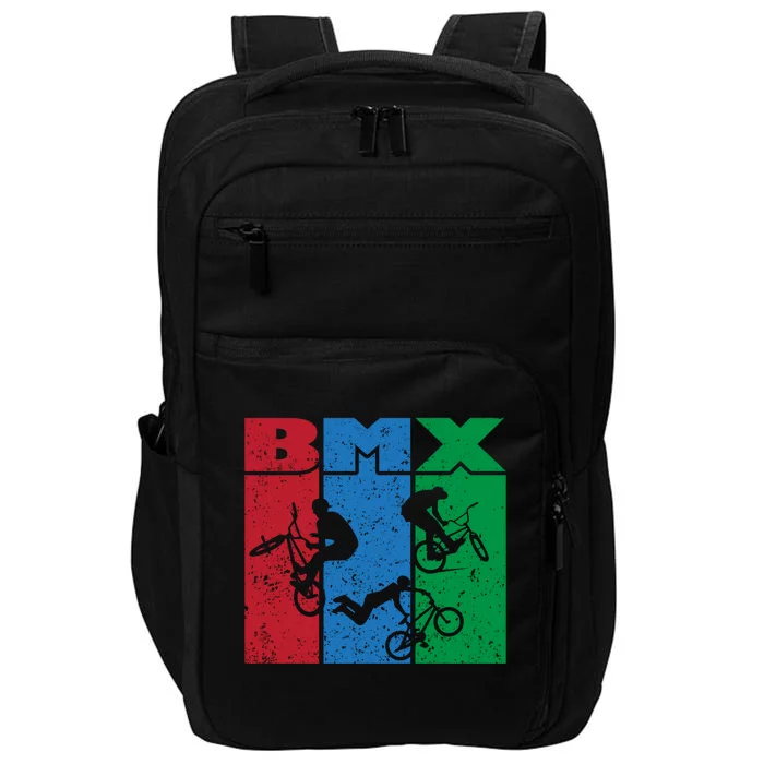 Bmx Rider Gift Life Behind Bars Bmx Gift Impact Tech Backpack