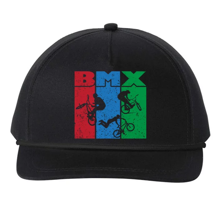 Bmx Rider Gift Life Behind Bars Bmx Gift Snapback Five-Panel Rope Hat