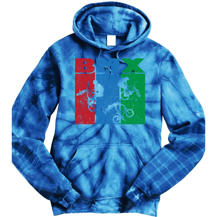 Bmx Rider Gift Life Behind Bars Bmx Gift Tie Dye Hoodie