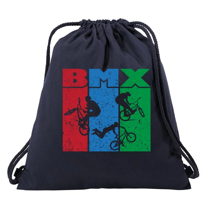 Bmx Rider Gift Life Behind Bars Bmx Gift Drawstring Bag