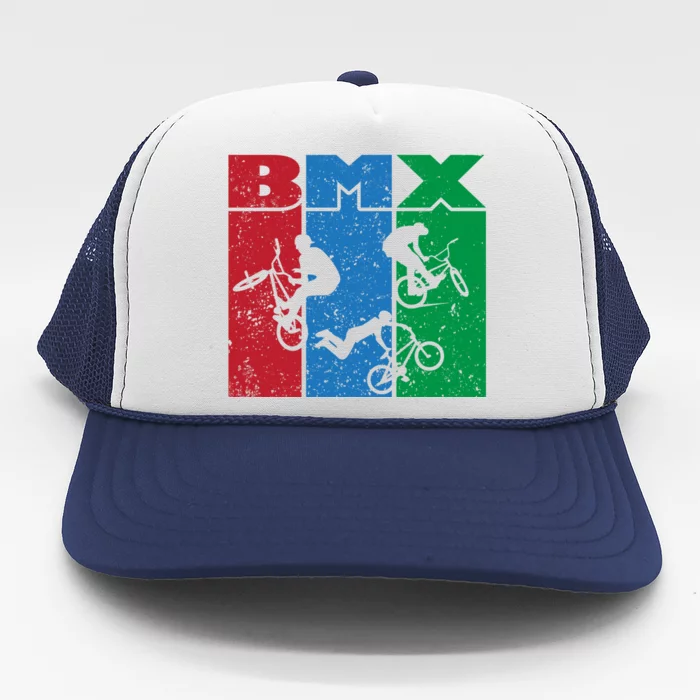 Bmx Rider Gift Life Behind Bars Bmx Gift Trucker Hat