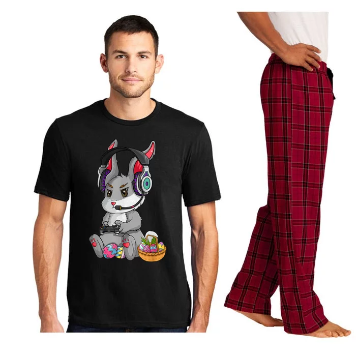 Bunny Rabbit Gaming Happy Easter Day Gamer Pajama Set