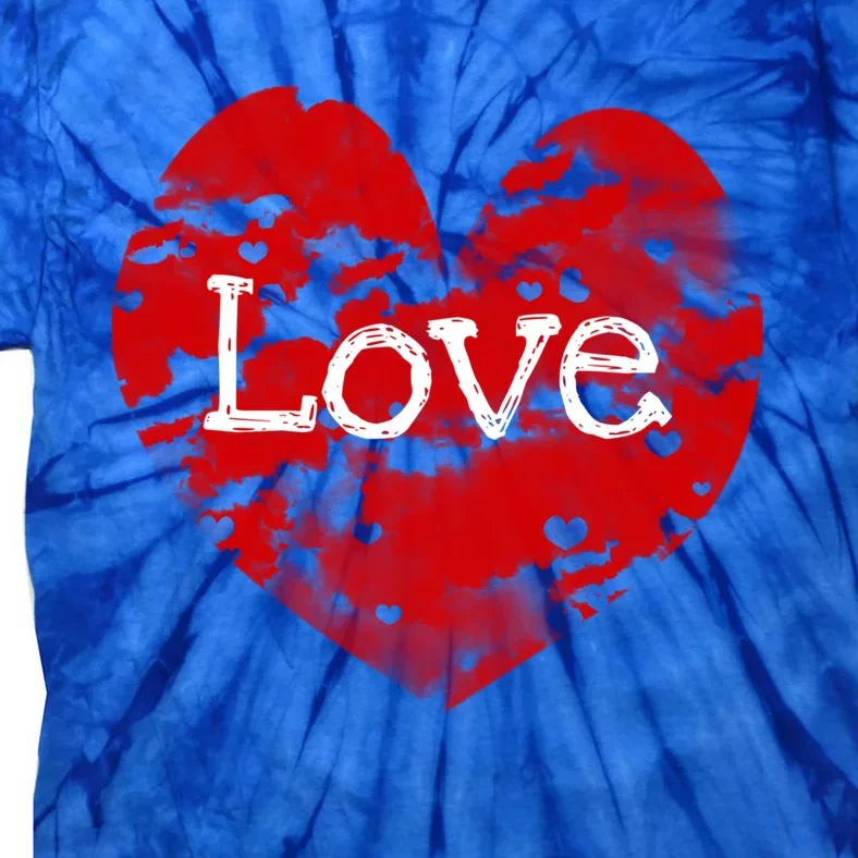 Big Red Heart Valentines Day Tee Cute Vgiftday Love Couple Gift Tie-Dye T-Shirt