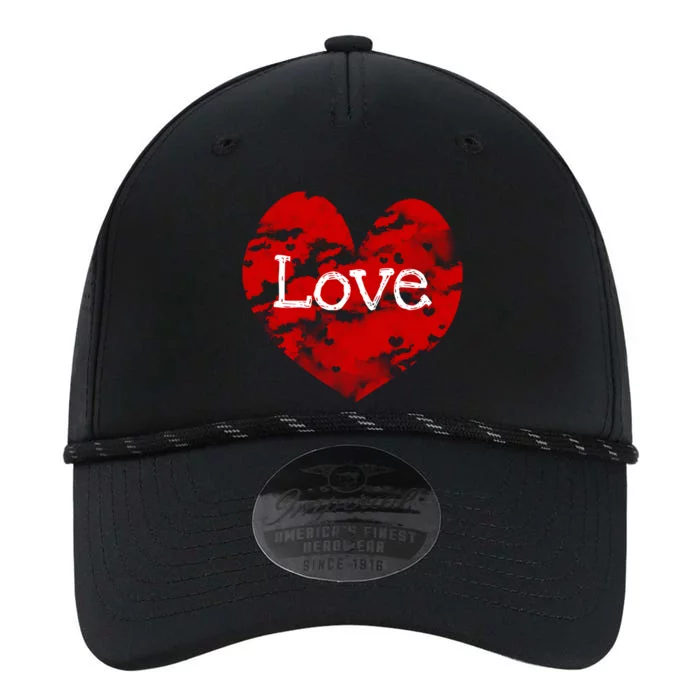 Big Red Heart Valentines Day Tee Cute Vgiftday Love Couple Gift Performance The Dyno Cap