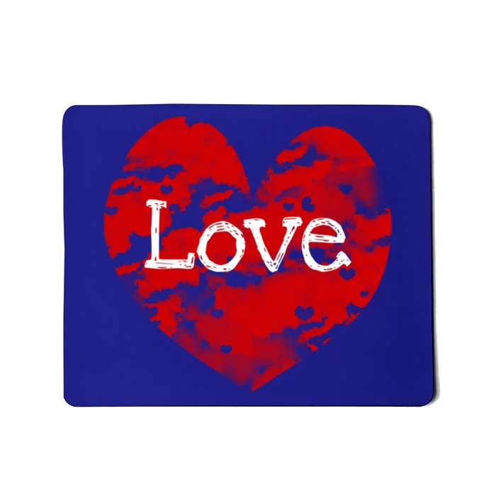 Big Red Heart Valentines Day Tee Cute Vgiftday Love Couple Gift Mousepad