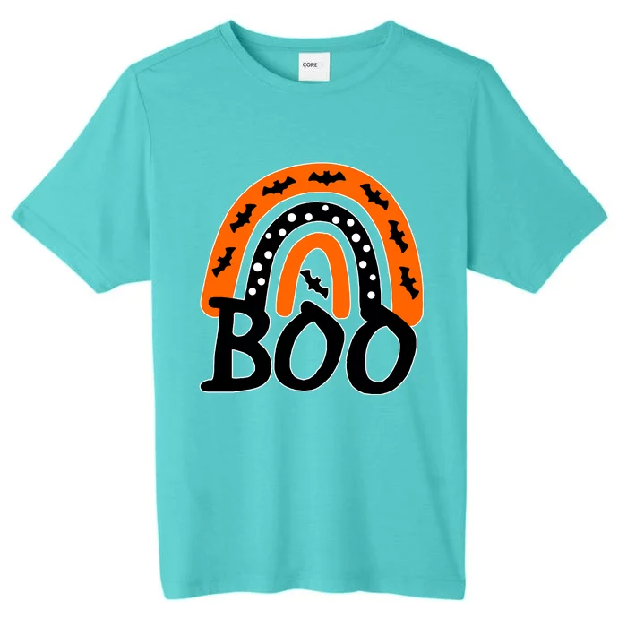 BOO Retro Halloween Rainbow ChromaSoft Performance T-Shirt