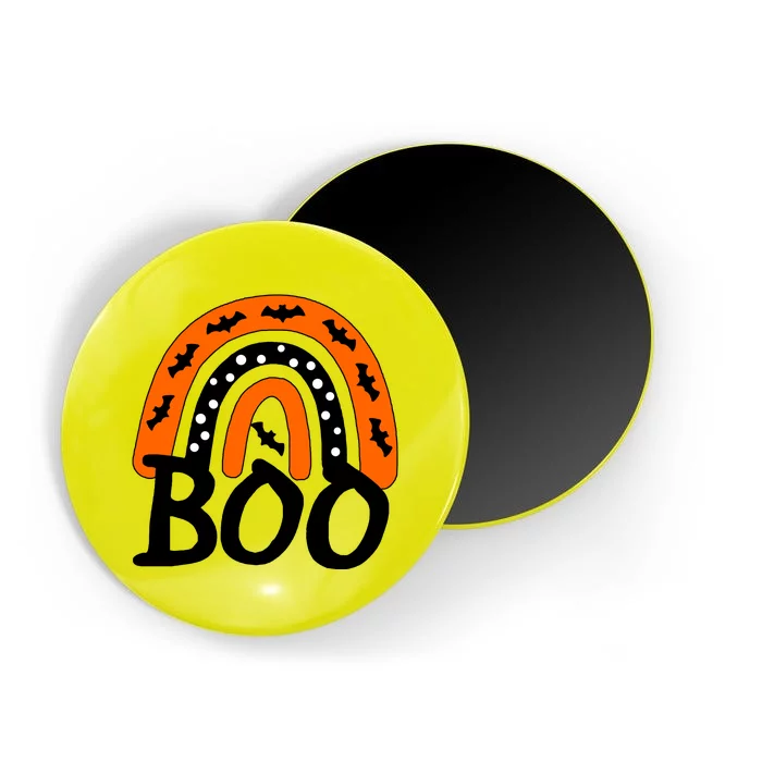 BOO Retro Halloween Rainbow Magnet