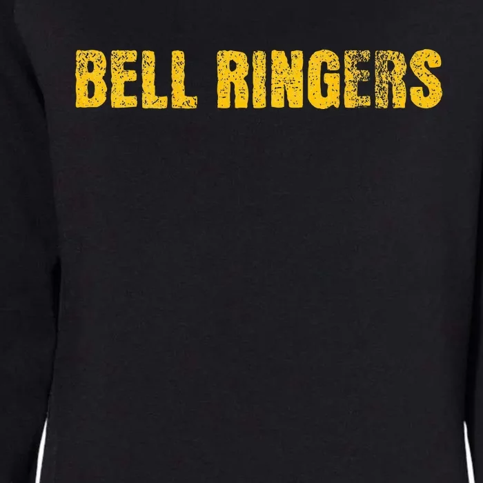 Bell Ringers Handbell With Angry Face Womens California Wash Sweatshirt