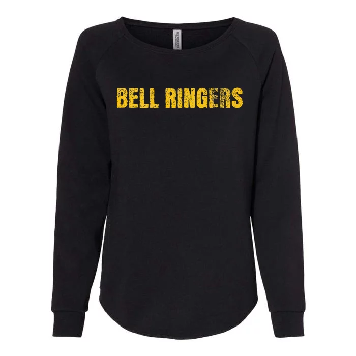 Bell Ringers Handbell With Angry Face Womens California Wash Sweatshirt