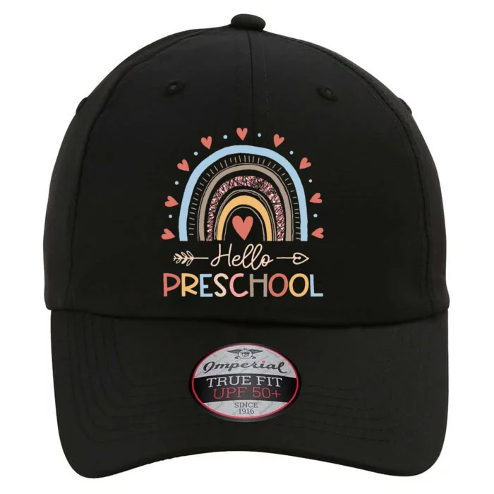 Boho Rainbow Hello Preschool First Day Of School Teacher The Original Performance Cap