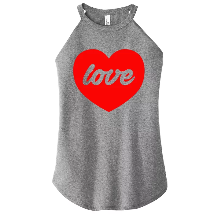 Beating Red Heart TShirt Women’s Perfect Tri Rocker Tank