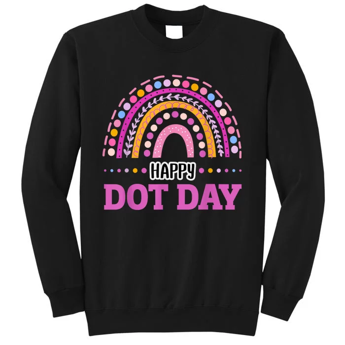 Boho Rainbow Happy Dot Day September 15th Gift Sweatshirt